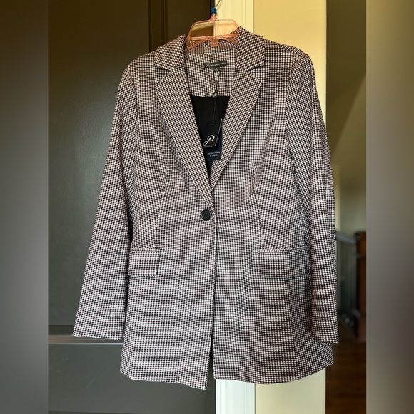 🅝🅦🅣 Adrianna Papell Houndstooth Blazer - Picture 1 of 9